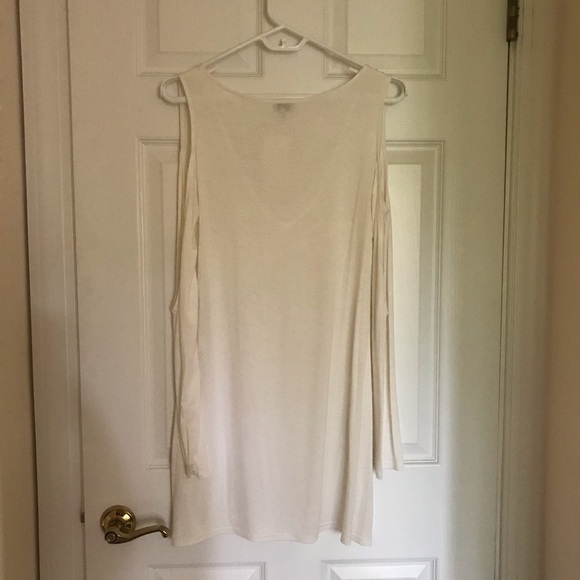 NWT Tobi Cold Shoulder Vneck Shift Dress - Picture 5 of 7